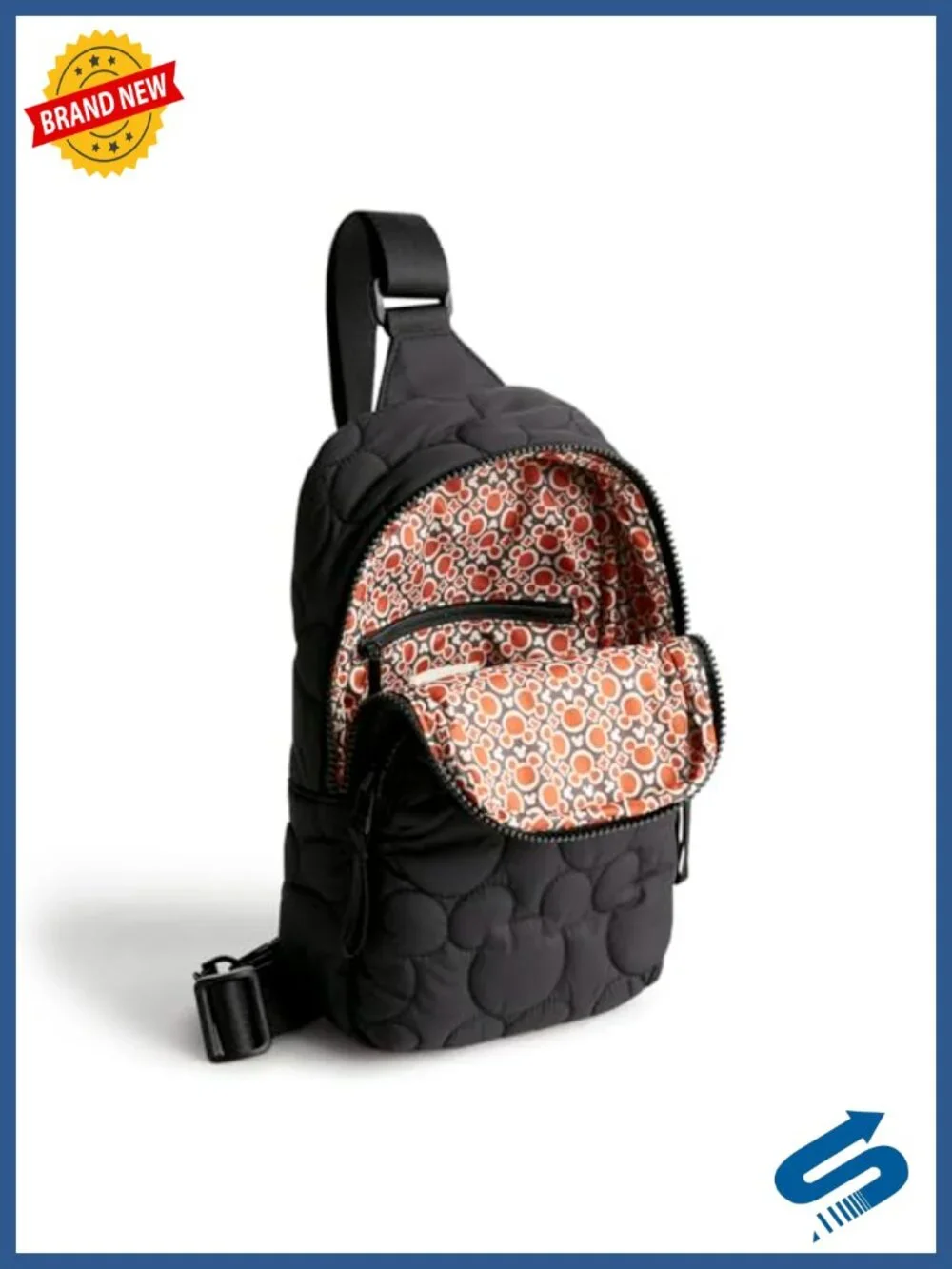 Vera Bradley Featherweight Lorman Sling Backpack - Water Resistant Crossbody